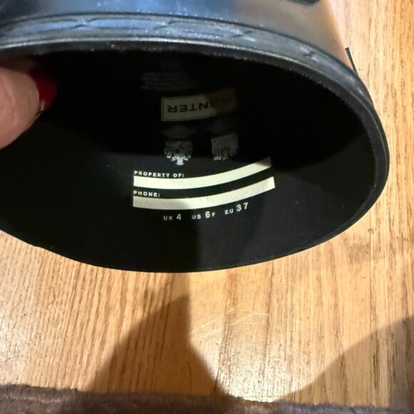 Women's Original Tall Gloss Rain Boots Black Size: US 6/EU 7 - Picture 3 of 6